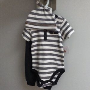 NWT Bon Bebe Striped Set